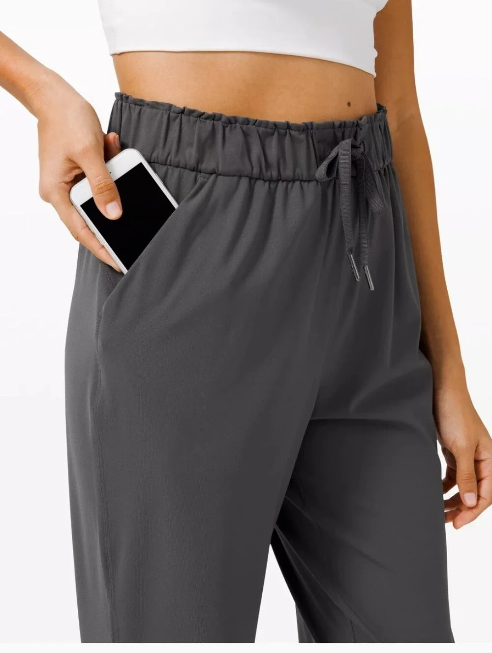 lululemon athletica Charcoal Gray Drawstring Joggers